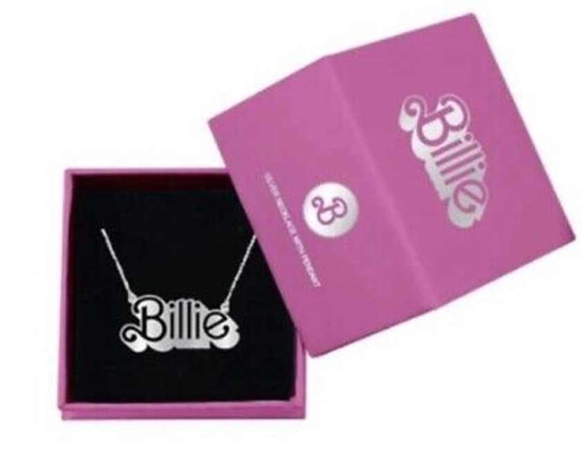 Rare Genuine BARBIE X BILLIE EILISH Official Merch SILVER NECKLACE In Box New | eBay