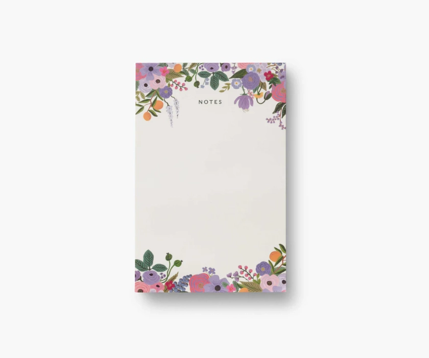 Blank Notepad - Violet Garden Party