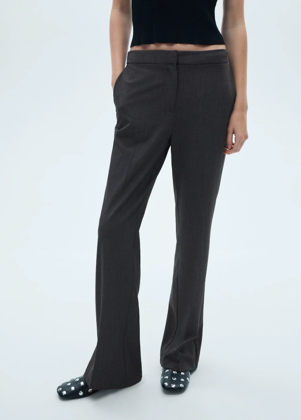 Flared suit trousers - Woman | MANGO United Kingdom