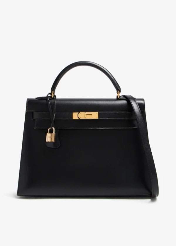 Hermès Pre-Loved Kelly 32 bag for Women - Black in UAE | Level Shoes