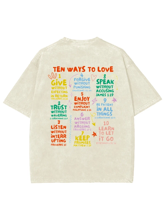 Ten Ways To Love Unisex Washed T-Shirt