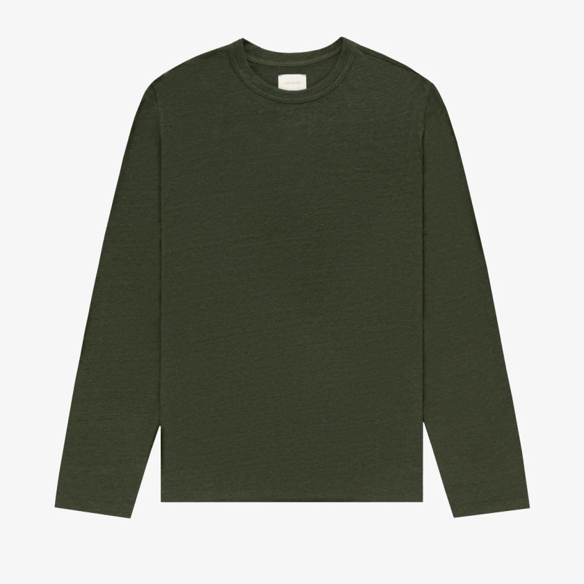 Linen Long-Sleeve Tee at AimeLeonDore.com