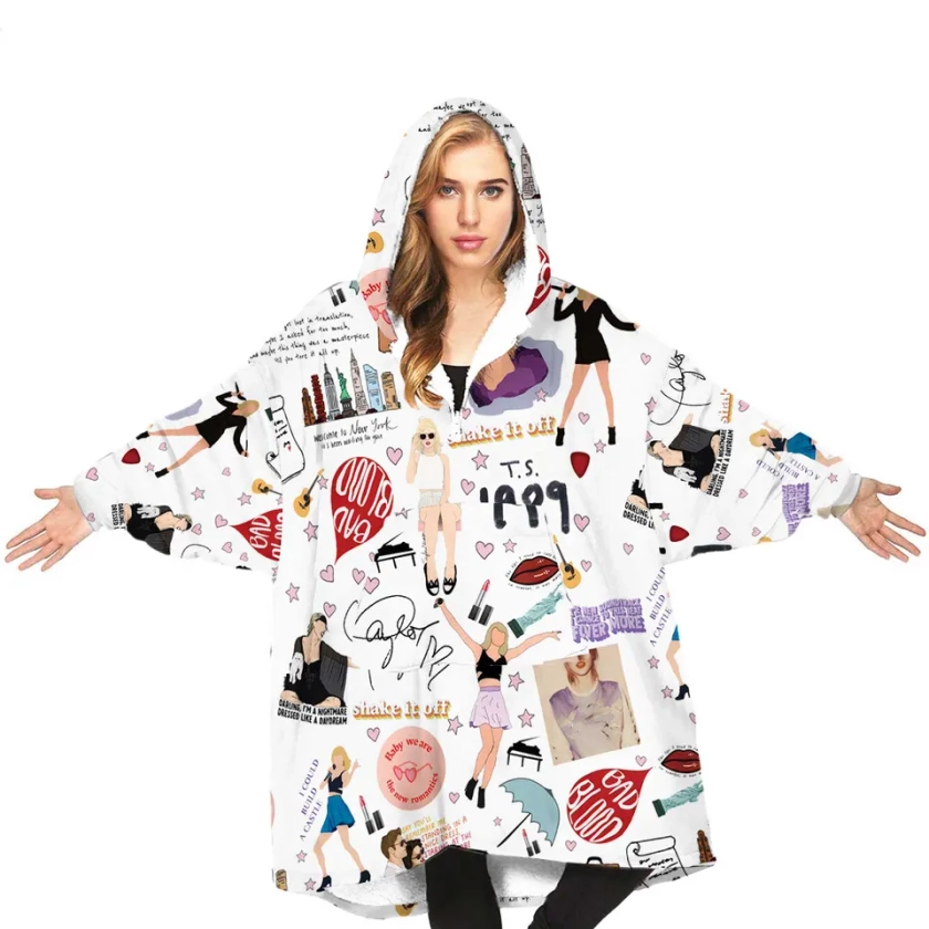 Taylor Blanket Hoodie, Christmas taylor version, ERAS Tour Taylor 1989 sold by Benny Amazed 45% OFF | SKU 4323777 Printerval UK