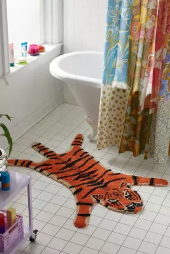 Tapis de bain en forme de tigre