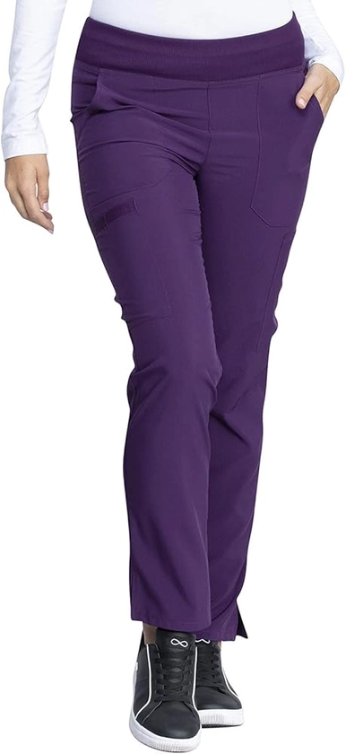 EDS Essentials Scrubs for Women, Yoga-Inspired Pull-On Pant with Four-Way Stretch and Moisture Wicking DK005