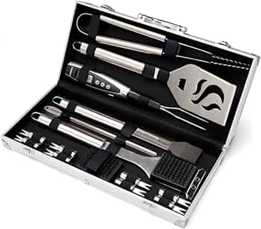 Cuisinart CGS-5020 BBQ Tool Aluminum Carrying Case, Deluxe Grill Set, 20-Piece