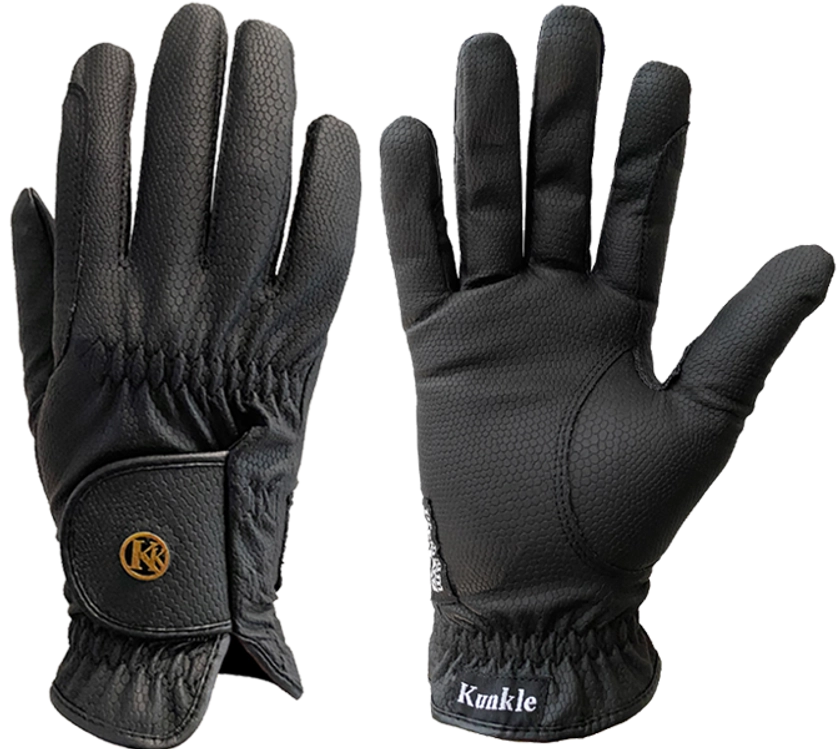 Black (Winter Glove) - Kunkle Equestrian Gloves