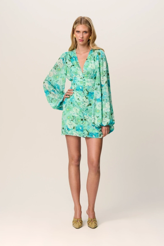 Florence dress in mint print – Shop now