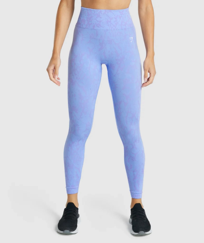 Gymshark Adapt Animal Seamless Leggings - Butterfly | Light Blue