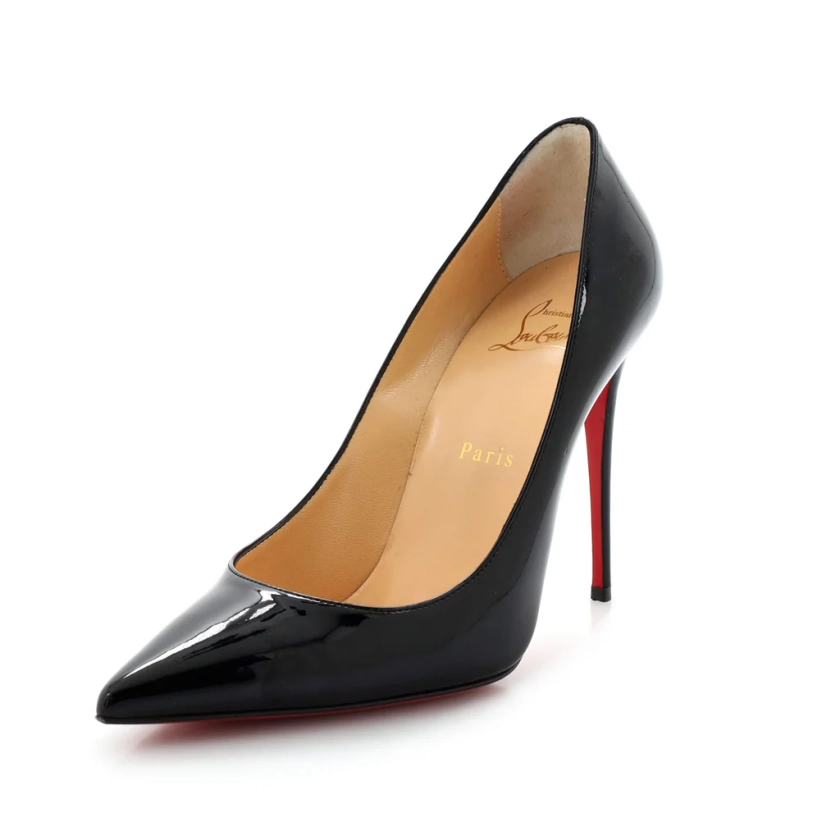 Christian Louboutin Women's Kate Pumps Patent 100 Black 2369932