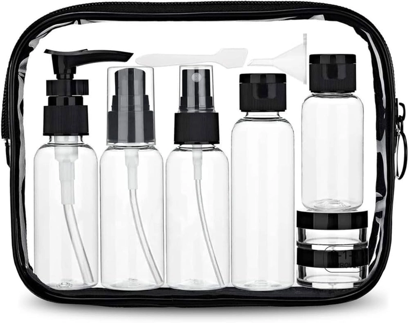 Travel Bottles Containers & Travel Size Toiletries Accessories Bottles with Toiletry Bag for Liquids Leak-Proof & TSA Approved Carry-on for Airplane : Amazon.co.uk: Beauty