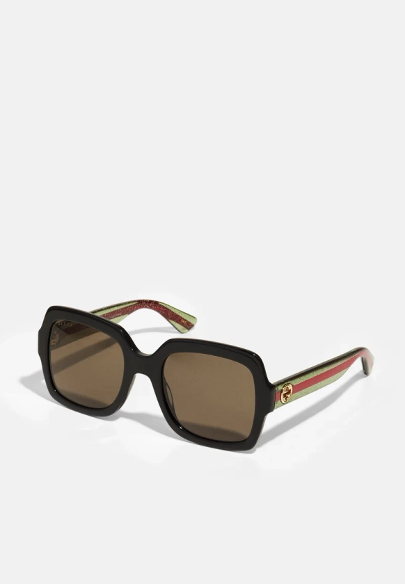 Gucci Lunettes de soleil - black/green/brown/vert - ZALANDO.FR