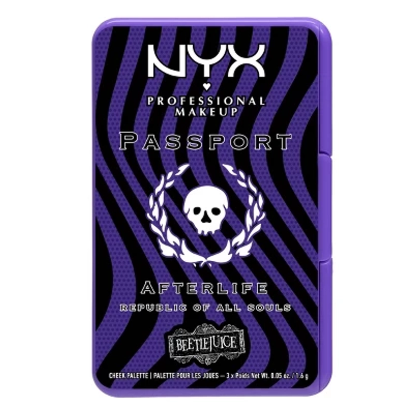 NYX Professional Makeup Beetlejuice After Life Passport Cheek Palette - 1.02oz