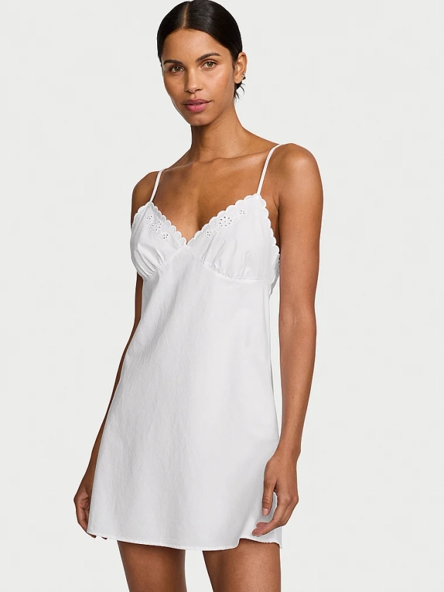 Buy Heritage Cotton Eyelet Slip Dress - Order Sleepshirts online 1124534400 - Victoria's Secret 
