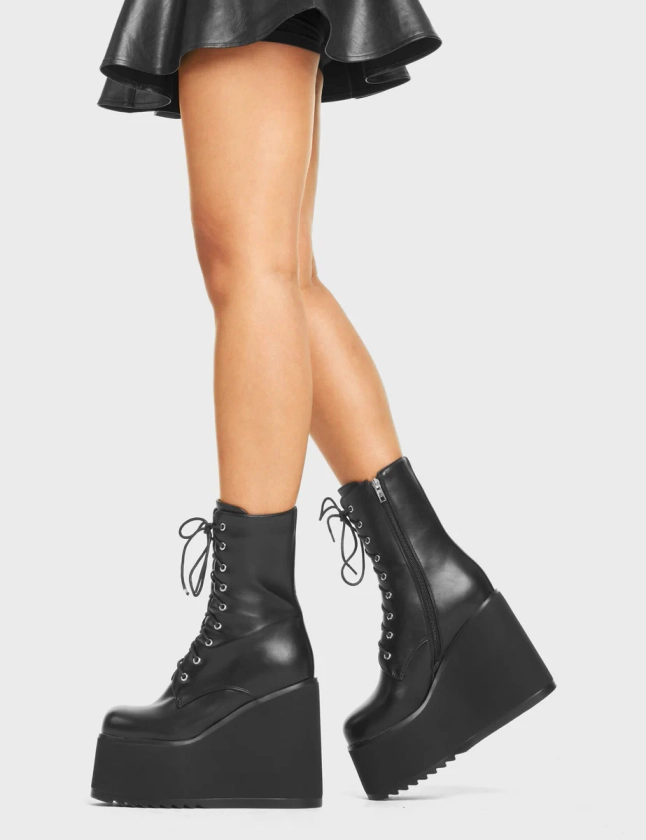 Pretty Fly Chunky Platform Ankle Boots