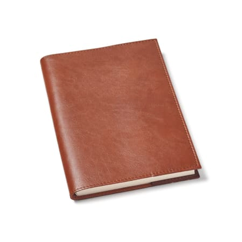 Rustic A5 Refillable Leather Journal in Smooth Antique Brown