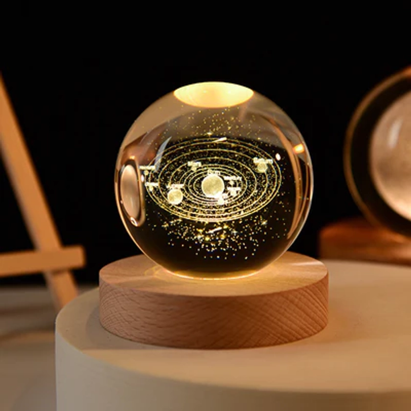 Esfera de Cristal Planetária 3D