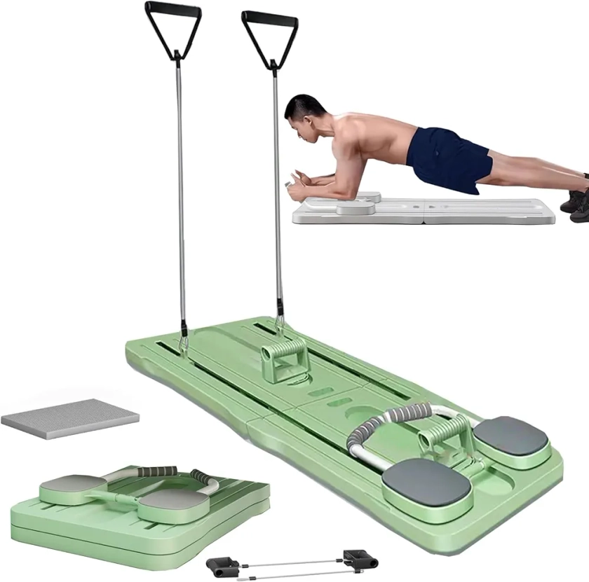 Roue Abdominale Plank Trainer avec Rebond Automatique, Multifonctionnelle Abdominale Planche Roulette Abdominaux Fitness Push Up Board équipement d'exercice à domicile(Vert) : Amazon.fr: Sports et Loisirs