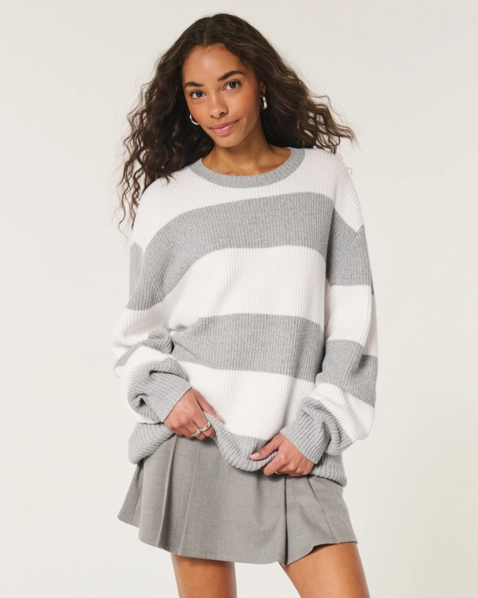 Femmes Pull oversize et ras du cou | Femmes Hauts | HollisterCo.com