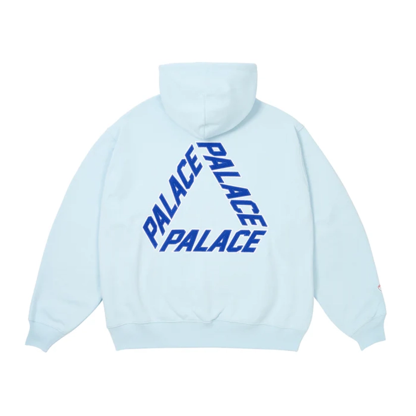 ATHLIQUE P3 HOOD FAINT BLUE | PALACE SKATEBOARDS