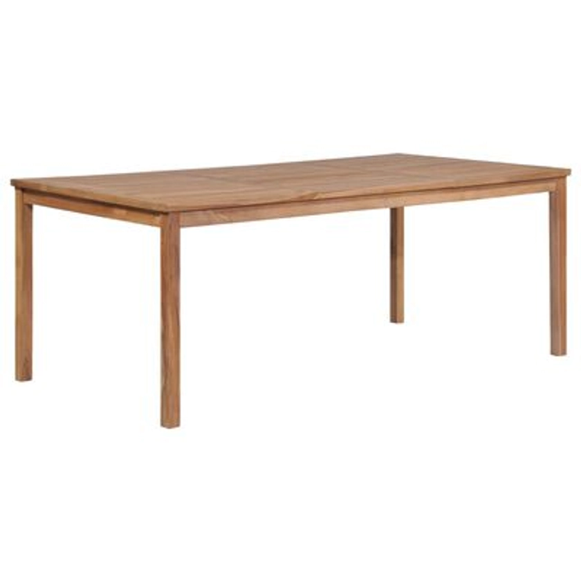 vidaXL Garden Table 200x100x77 cm Solid Teak Wood | vidaXL.co.uk