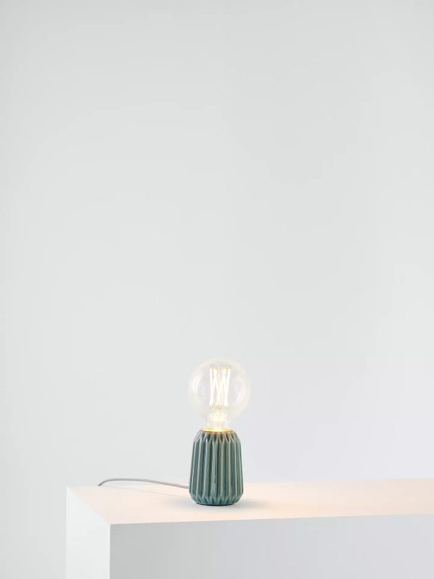 ANYDAY John Lewis & Partners Ceramic Bulbholder Table Lamp, Alpine