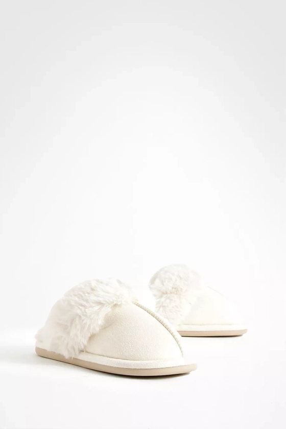 Fluffy Faux Fur Mule Slipper