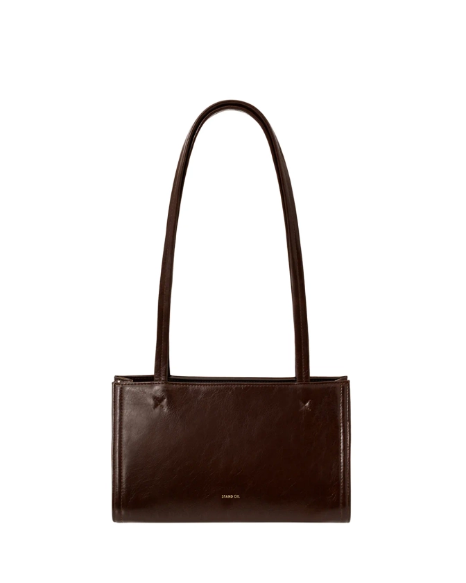 Petite Oblong Bag in Rich Marron