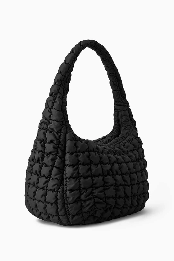 OVERSIZED QUILTED CROSSBODY