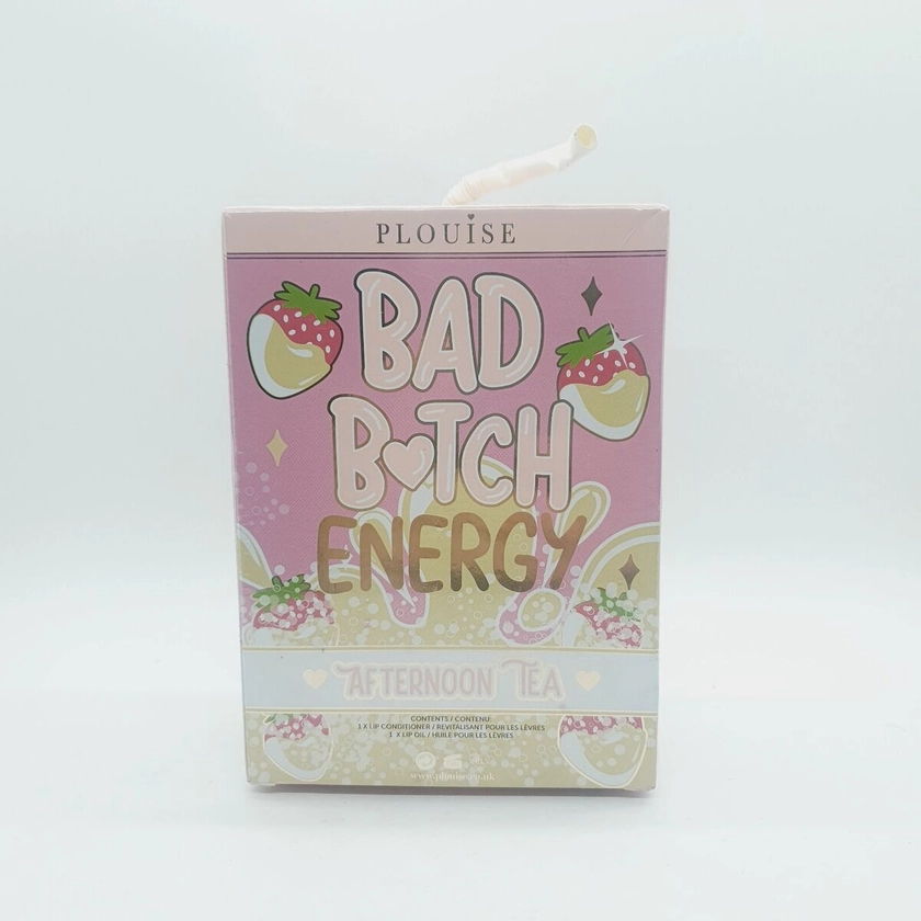 Plouise Bad Bitch Energy Lip Duo Afternoon Tea Strawberries NEW SEALED