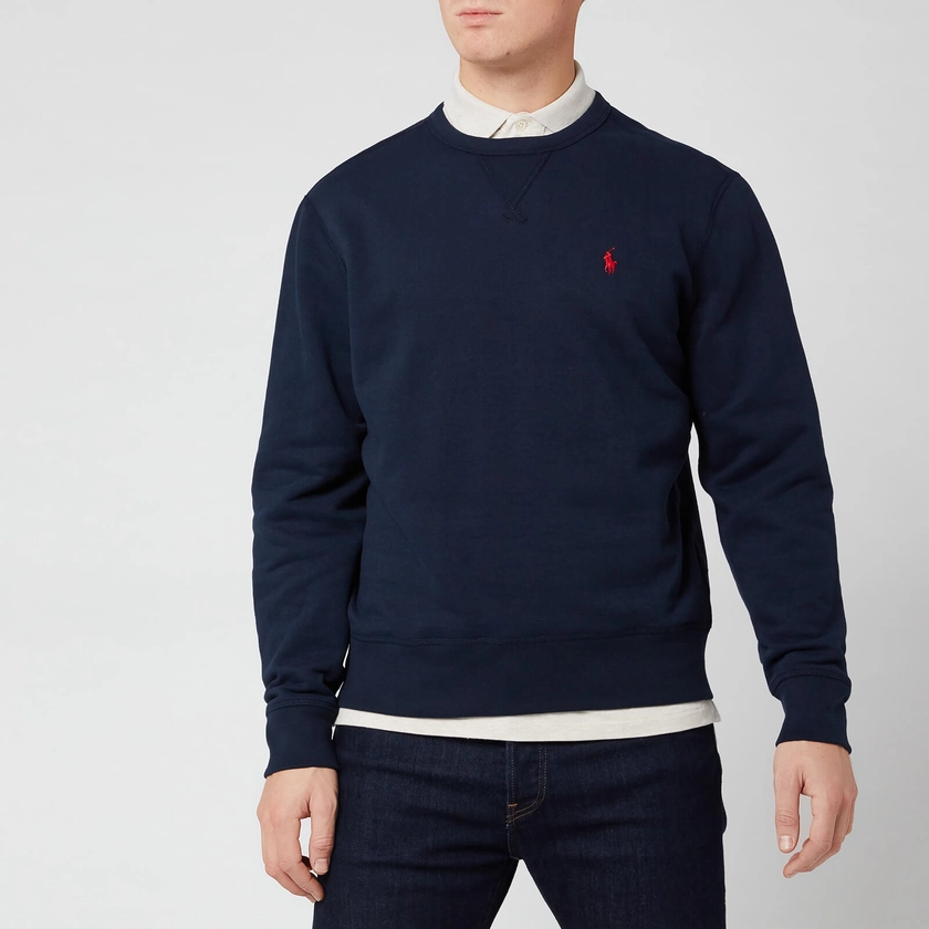 Polo Ralph Lauren Men's Fleece Sweatshirt - Cruise Navy - XXL | Coggles