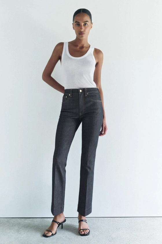 JEANS ZW COLLECTION BOOTCUT TIRO ALTO CROPPED