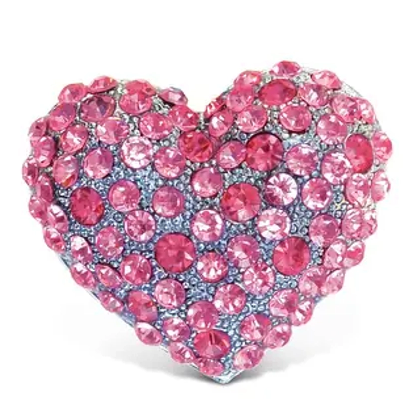 CoTa Global Pink Heart Sparkling Refrigerator Magnet with Crystals - 1.25 Inch | Overstock.com Shopping - The Best Deals on Kitchen Gadgets | 20090622