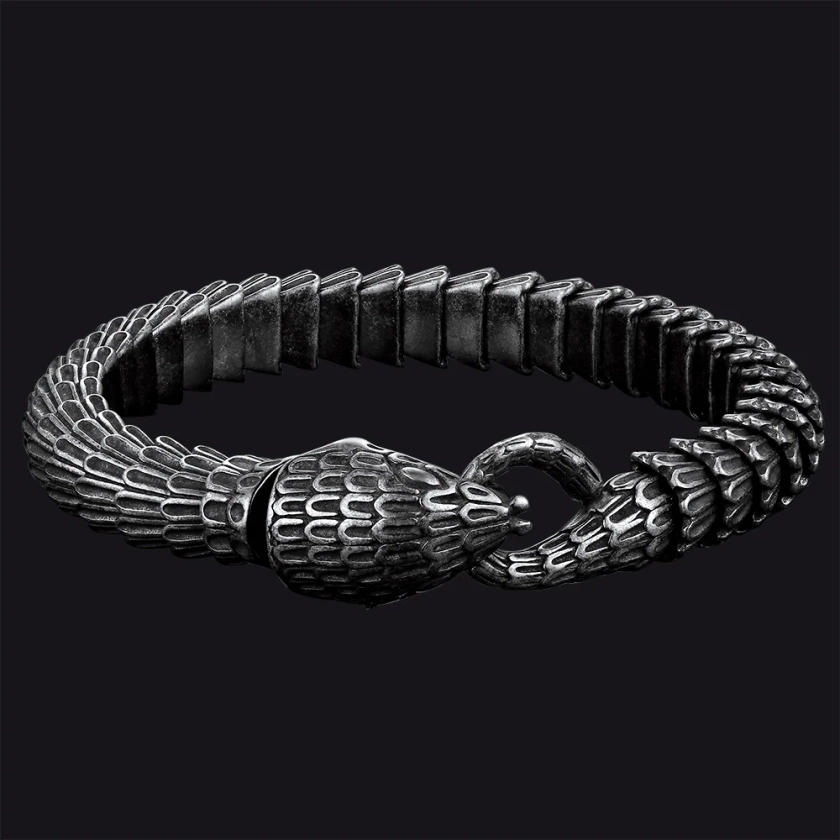 Viking Snake Jörmungandr Bracelet for Men