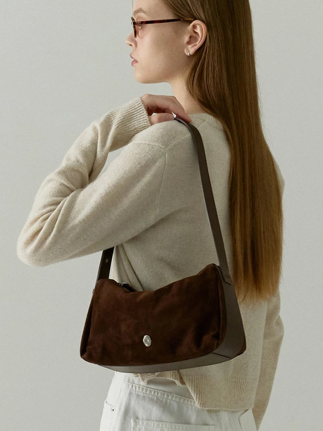 Soft Shoulder Mini Suede Brown