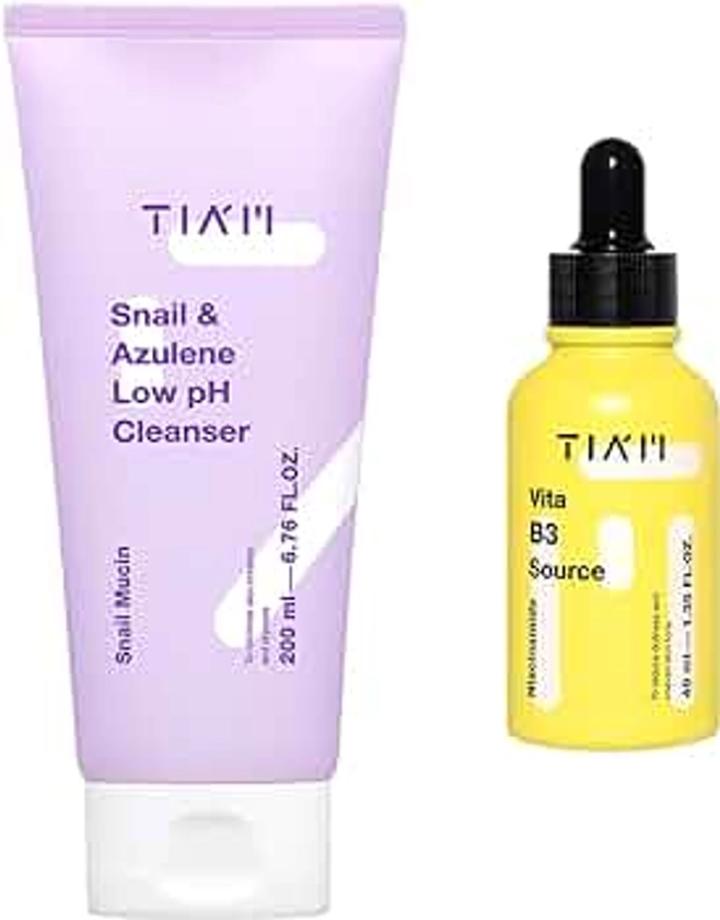 TIAM Snail & Azulene Low pH Cleanser + Vita B3 Source