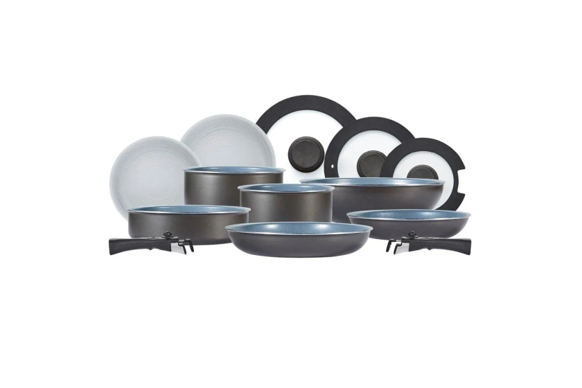 Pots & Pans | Freedom 13 Piece Cookware Set Graphite | Tower