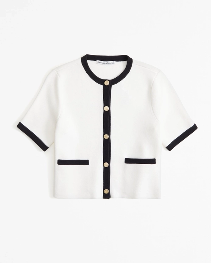 Women's LuxeLoft Button-Up Crew Tee | Women's New Arrivals | Abercrombie.com