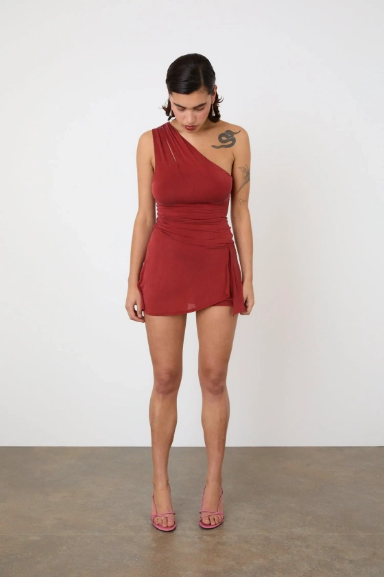 The Kylie Skort Dress, Redsandstone