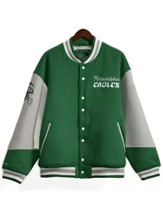 Kylie Kelce 90s Eagles Letterman Jacket