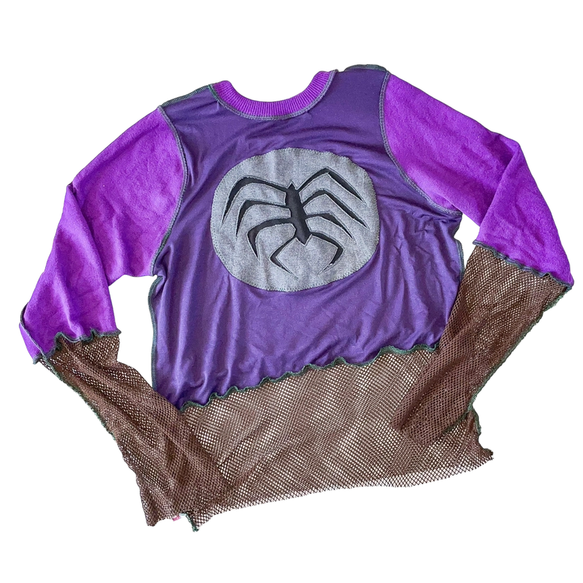 Purple Spider Long Sleeve — Maddy Page Knitwear