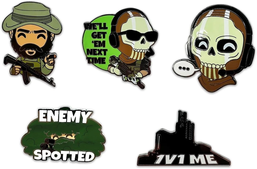 Youtooz Call of Duty Pin Set, Official Licensed Call of Duty Pins, Collectors Box Includes 5 Pins by Youtooz Call of Duty Collection