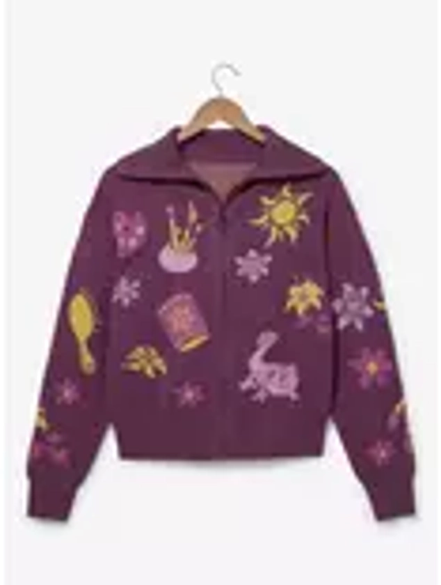 Disney Tangled Icons Zippered Women's Sweater - BoxLunch Exclusive | BoxLunch