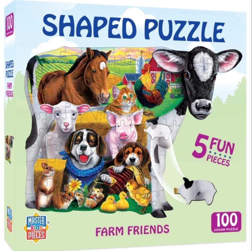 Farm Friends Shaped 100 pc Puzzle