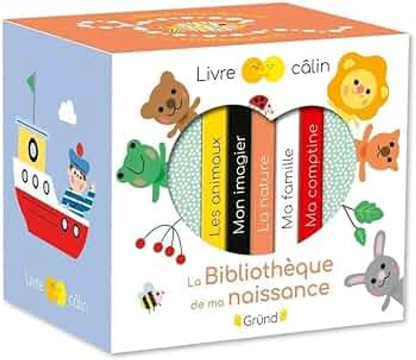 La petite bibliothèque de ma naissance – Coffret 5 albums jeunesse tout-carton – À partir de 6 mois