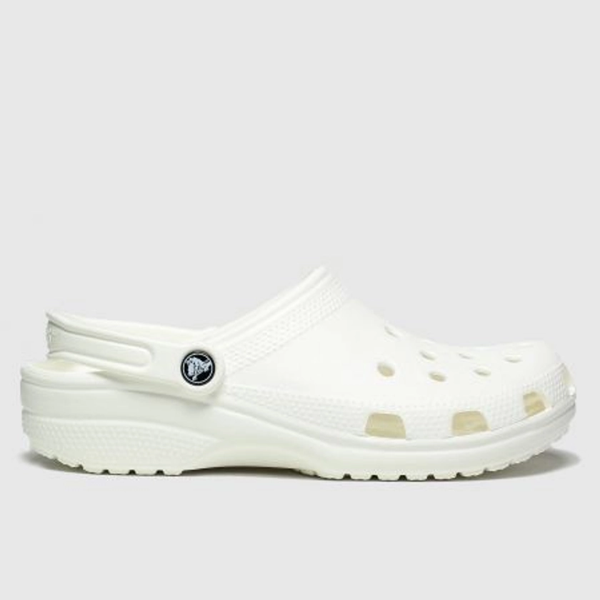 Womens White Crocs Classic Clog Sandals | schuh