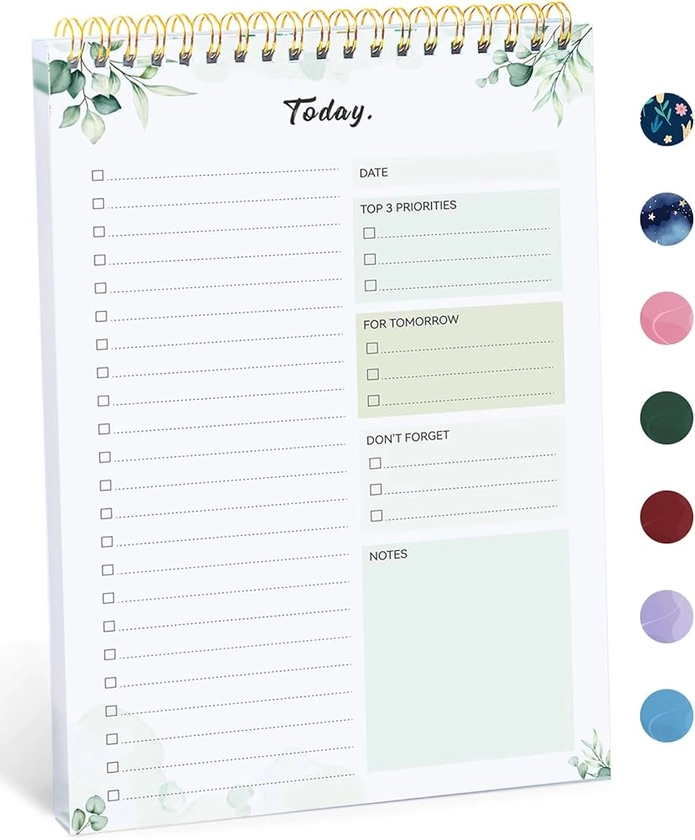 Amazon.com : To Do List Pad - To Do List Notebook for Work with 52 Sheets, Undated Daily Planner Perfect for Daily Tasks and Goal Setting, To Do List Notepad Suitable for Office, Home and School-Nature : Office Products