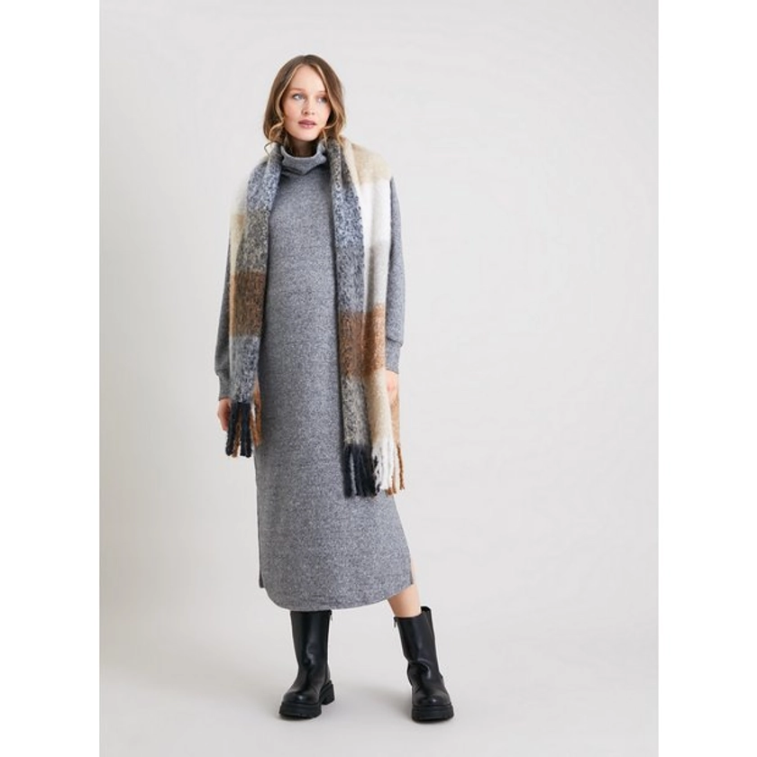 Buy MATERNITY Grey Soft Touch Roll Neck Jumper Dress - 16 | Dresses | Tu