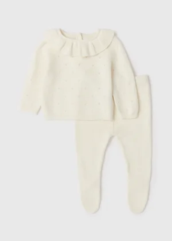 Baby 2 Piece Knitted Layette Set (Tiny Baby-12mths)