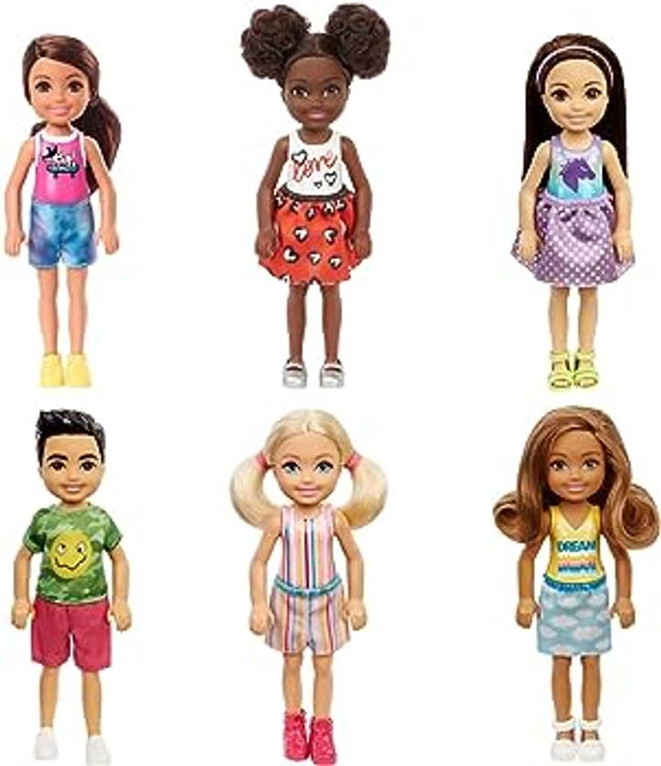 Barbie Chelsea Doll (6-Inch Brunette) Tie-Dye Unicorn Top : Amazon.co.uk: Toys & Games